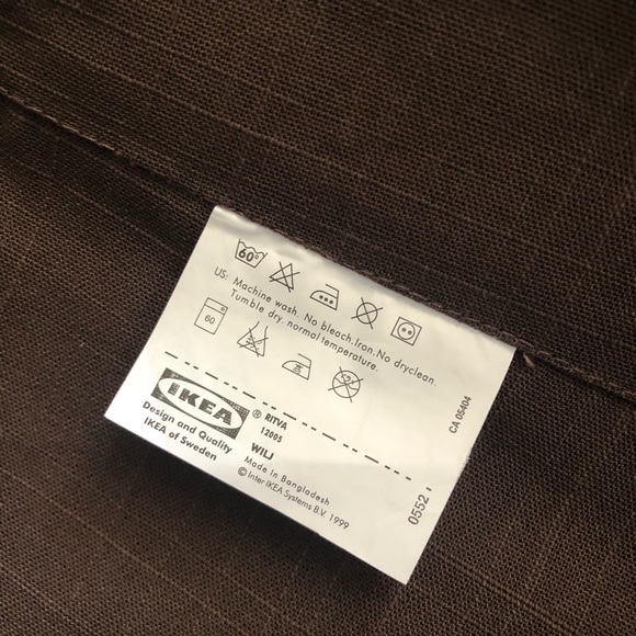 IKEA Brown Linen Curtains - Picture 3 of 6